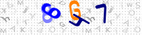 Blue Captcha Image