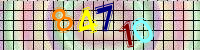 Blue Captcha Image