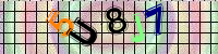 Blue Captcha Image