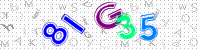 Blue Captcha Image