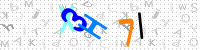 Blue Captcha Image