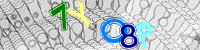 Blue Captcha Image