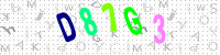 Blue Captcha Image