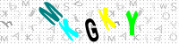Blue Captcha Image