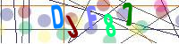 Blue Captcha Image