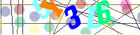 Blue Captcha Image