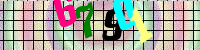 Blue Captcha Image