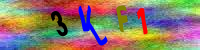 Blue Captcha Image