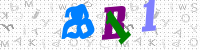 Blue Captcha Image