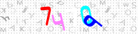 Blue Captcha Image