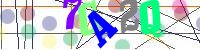 Blue Captcha Image