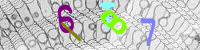 Blue Captcha Image