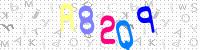 Blue Captcha Image