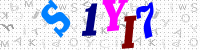 Blue Captcha Image