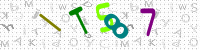 Blue Captcha Image
