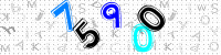 Blue Captcha Image
