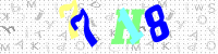 Blue Captcha Image