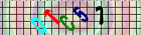 Blue Captcha Image