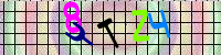 Blue Captcha Image