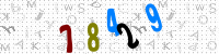 Blue Captcha Image