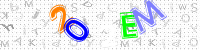 Blue Captcha Image