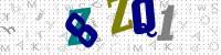 Blue Captcha Image