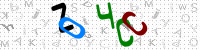 Blue Captcha Image