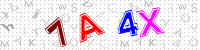 Blue Captcha Image