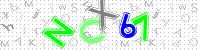 Blue Captcha Image