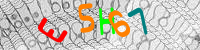 Blue Captcha Image