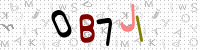 Blue Captcha Image