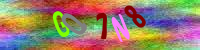 Blue Captcha Image