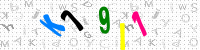 Blue Captcha Image