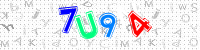 Blue Captcha Image
