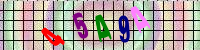Blue Captcha Image