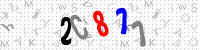 Blue Captcha Image