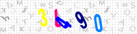 Blue Captcha Image