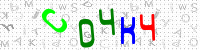 Blue Captcha Image