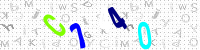 Blue Captcha Image