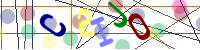 Blue Captcha Image