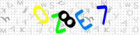 Blue Captcha Image