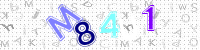 Blue Captcha Image